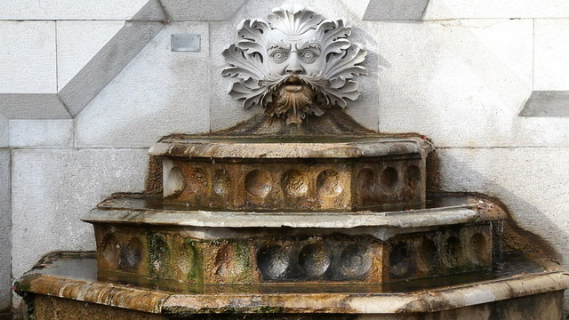 Ancient head water fountain