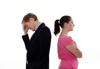 Troubled young couple