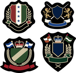 stylish emblem badge set - 32584120