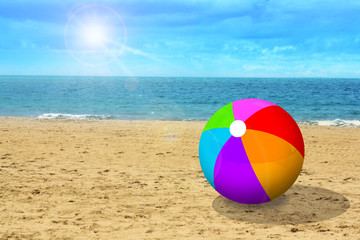 Ball at the beach
