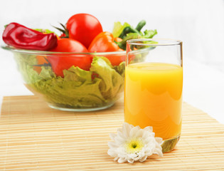 Breakfast of fresh vegetables