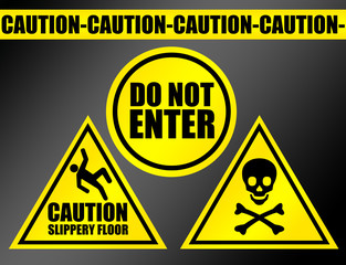 caution signs