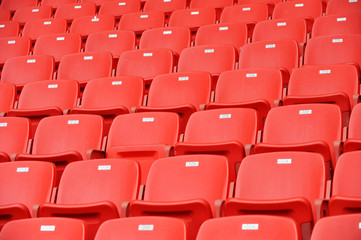 red football seats