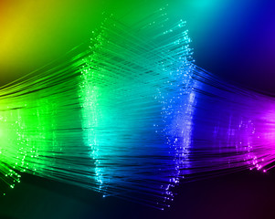 Abstract Internet technology fiber optic background .