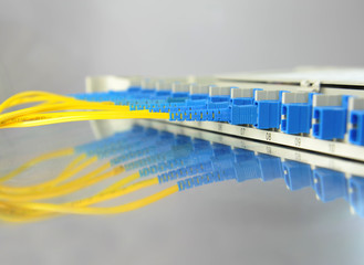 communication and internet network server room