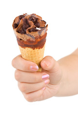 Icecream in hand