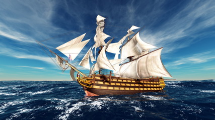 Obraz na płótnie Canvas 帆船