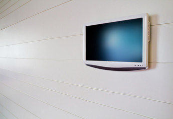 lcd screen on white background