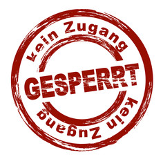 Gesperrt / vektor