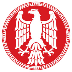 red eagle (badge, design)