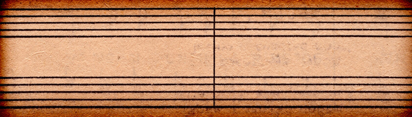 empty music notes on old paper sheet, to use for the background