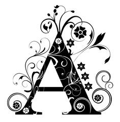 Verzierter Buchstabe A