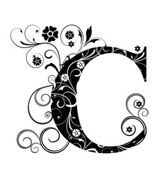 Verzierter Buchstabe C