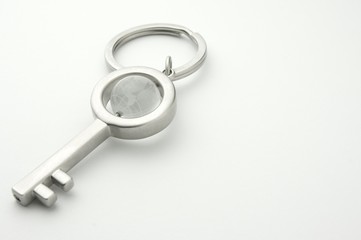 地球儀と鍵キー