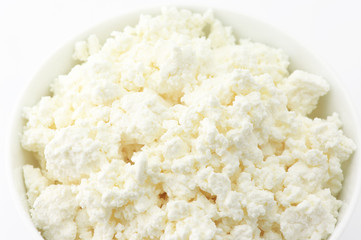 Cottage cheese close-up