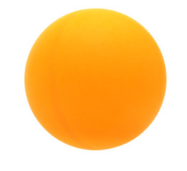 yellow ball isolated on white background.
