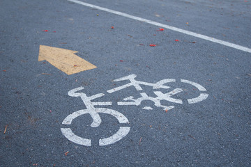 Fototapeta premium Bicycle Road Sign
