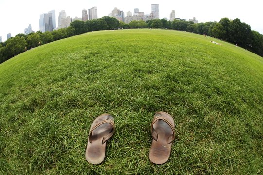 Shoes in park