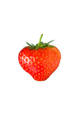 Strawberry on white