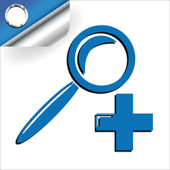 Fototapeta premium SEARCH PLUS ICON