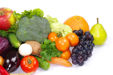 Naklejka na ściany i meble vegetables and fruits