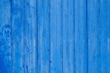 Fototapeta na wymiar wieku grunge wyblakły niebieski tekstury drewna drzwi