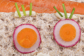 concept image for vegetarian and diet food