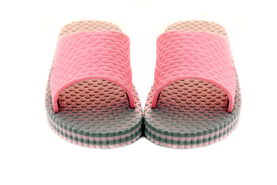 Pair of pink sandals