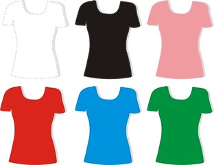 Koszulki t-shirt ladies woman design template