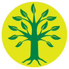 tree symbol (sign, badge)