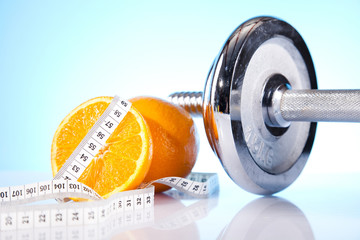 Weight loss, fitnes and Dumbell