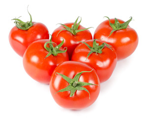 Tomato isolated on white background