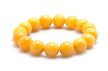 Beeswax amber bracelet