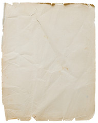 Sheet of old and blank book page | Isolated