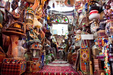 Shop of Persian carpets, Shiraz, Iran