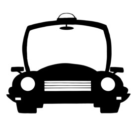Police Cartoon Silhouette Car