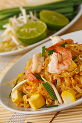 Thai stir-fried rice noodles (Pad Thai)