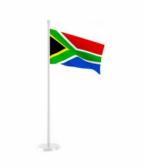 3D flag of South Africa