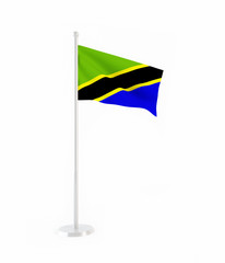 3D flag of Tanzania
