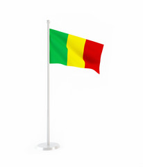 3D flag of Mali