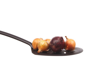 Onion on a spoon