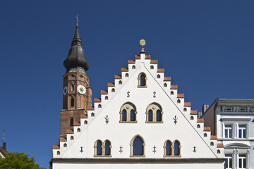 Fototapeta na wymiar Fasada domu w Straubing