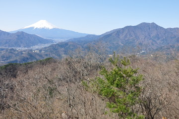 高川山より眺める富士山