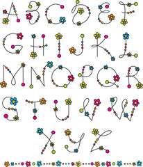 flower latin alphabet