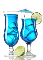 Blue Curacao cocktails