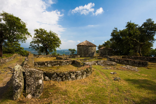 Archaeological ruins of Citânia de Briteiros in Guimaraes Portug