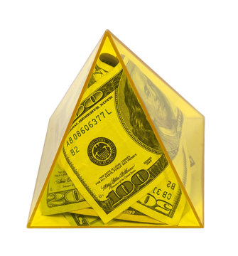 Yellow Power Pyramid of Money