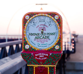 Old scales on Southport pier