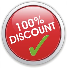bouton 100% discount