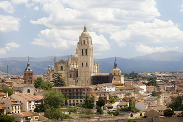 Fototapeta na wymiar Vista de Segovia